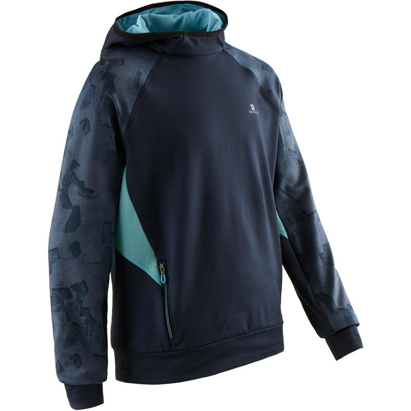 Sweat capuche chaud, synthétique respirant S500 garçon GYM ENFANT bleu