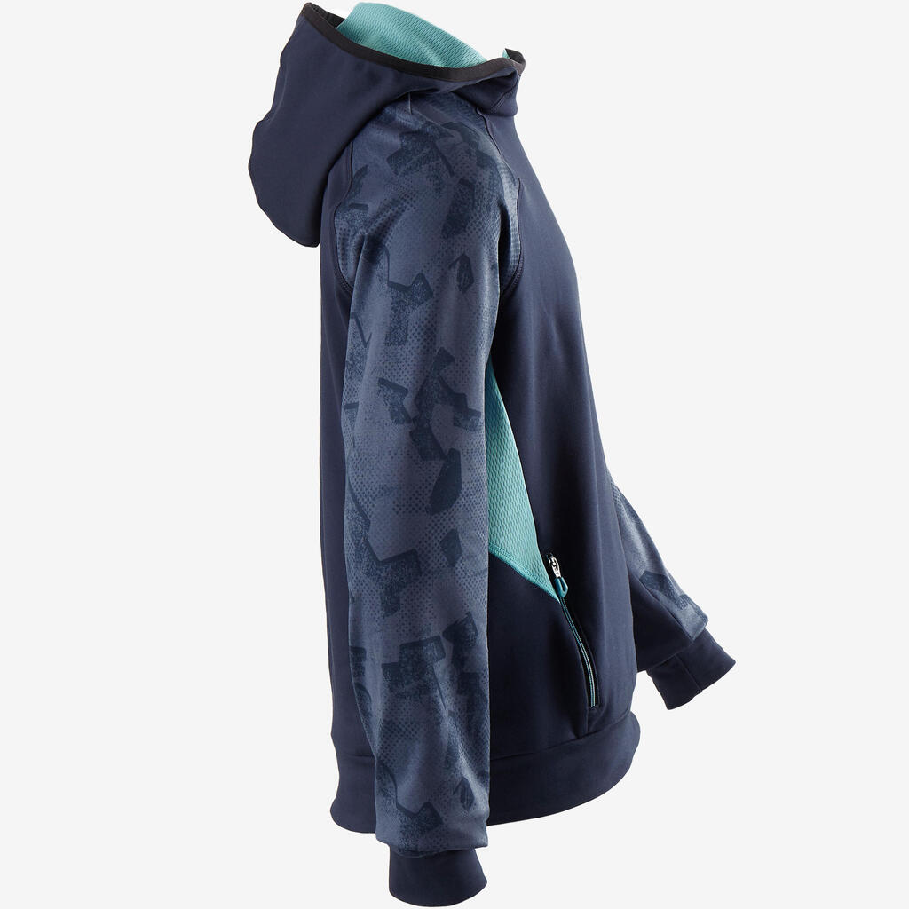 Sweat capuche chaud, synthétique respirant S500 garçon GYM ENFANT bleu