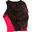 S900 Girls' Gym Breathable Short Tank Top (Crop Top) - Black AOP