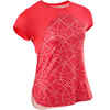 S900 Girls' Breathable Short-Sleeved Gym T-Shirt - Red