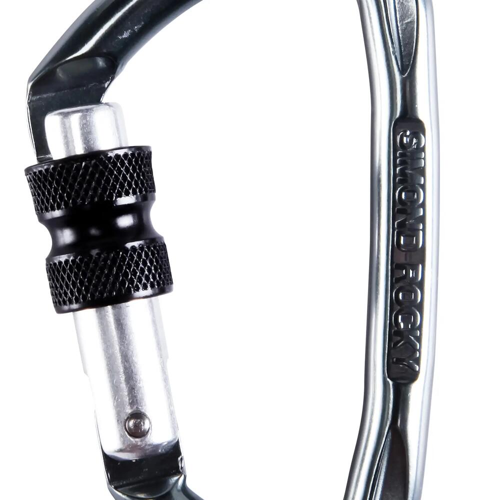 SIMOND SCREWGATE CARABINER ROCKY GREY
