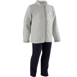 100 Warm'y Zip Baby Gym Tracksuit - Grey