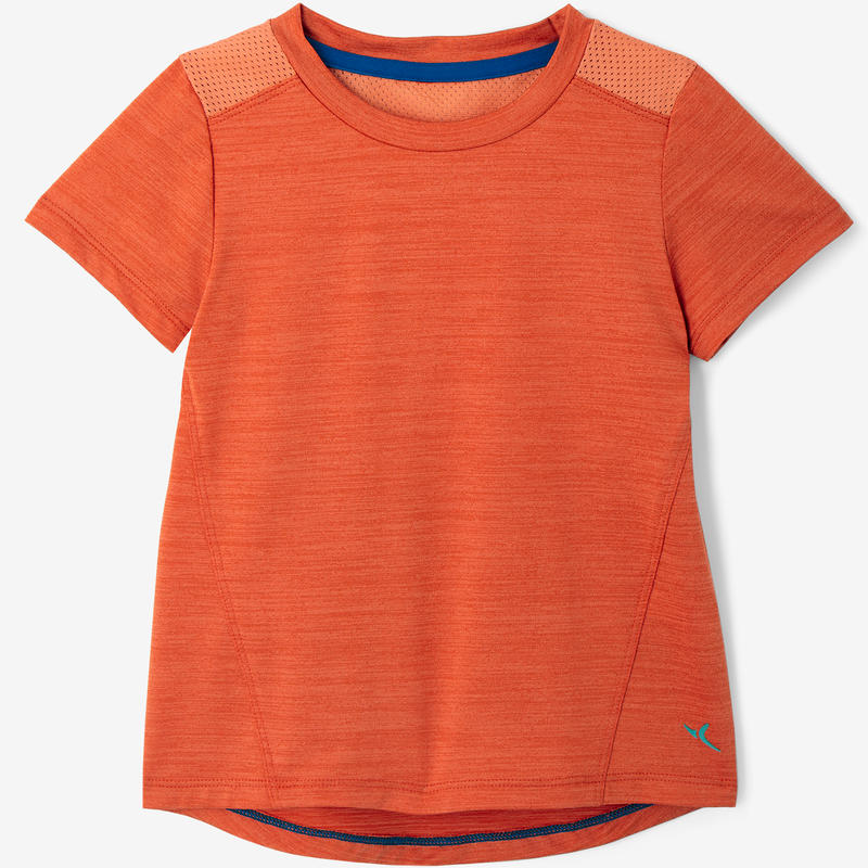 camiseta naranja decathlon