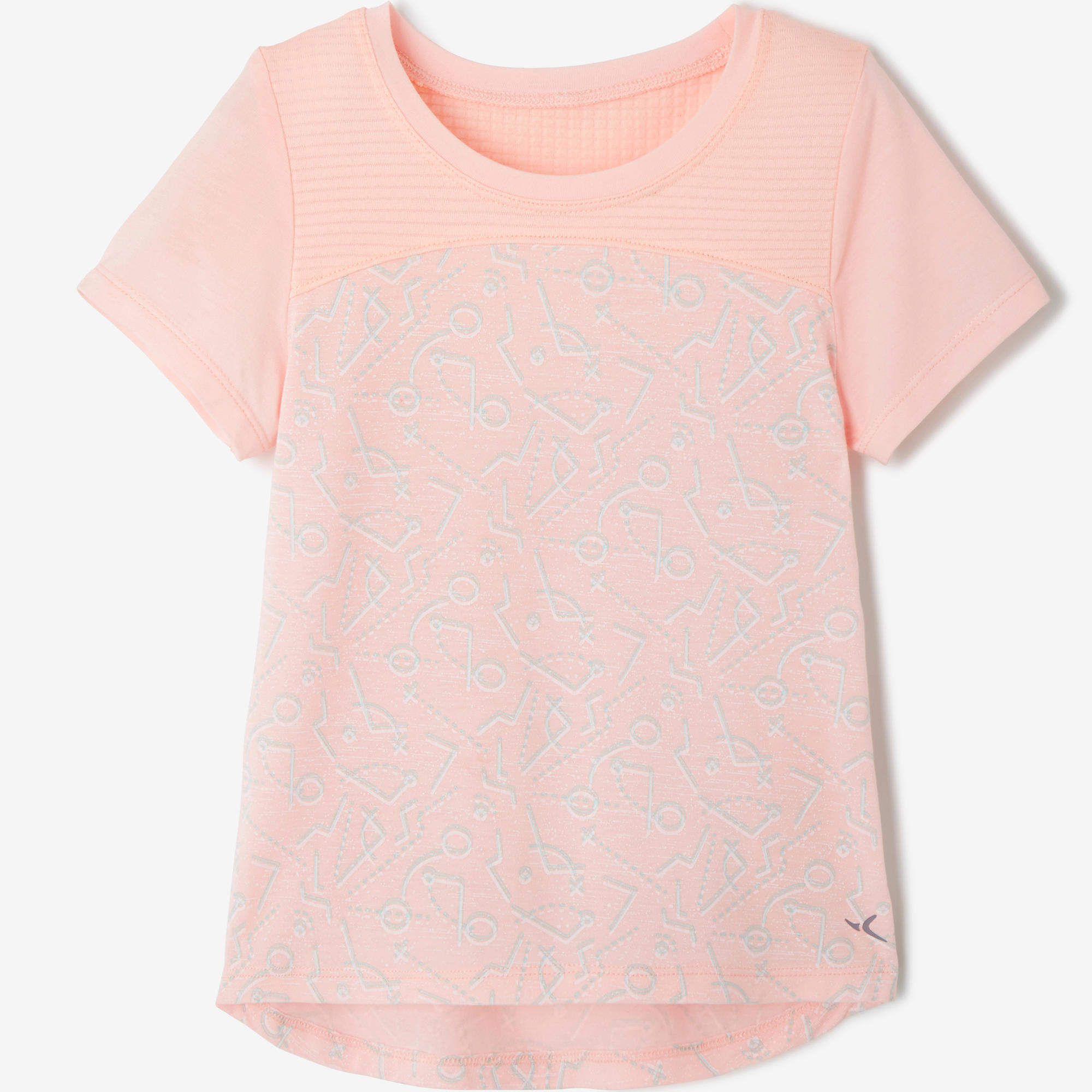 

500 Dry Half-Sleeved Baby Gym T-Shirt - Pink -  By DOMYOS | Decathlon