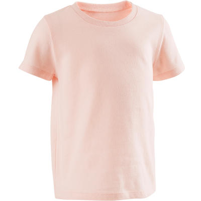 T-shirt manches courtes 100 lotx2 Gris/Rose