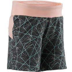 S500 Baby Gym Shorty - Grey/Pink