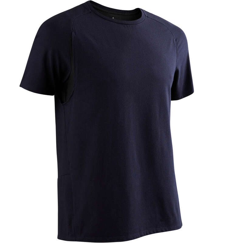 T-SHIRT SHORT DLA MĘŻCZYZN Gym, pilates - Koszulka 540 NYAMBA - Fitness