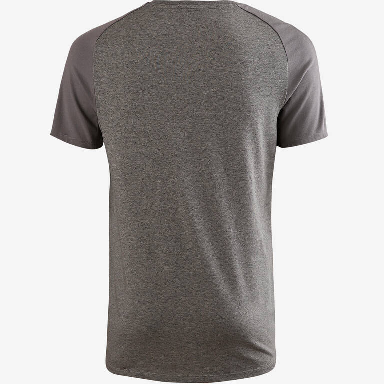 Men's Pilates & Gentle Gym Regular-Fit T-Shirt 520 - Mottled Grey