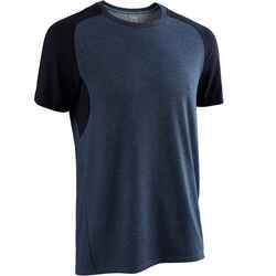 T-Shirt 520 regular Pilates Gym douce homme bleu marine