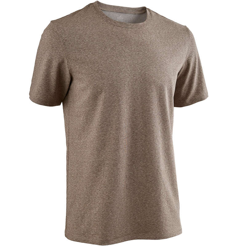 MAN GYM, PILATES APPAREL Clothing - TS 500 Regular Gym - Brown NYAMBA - Tops