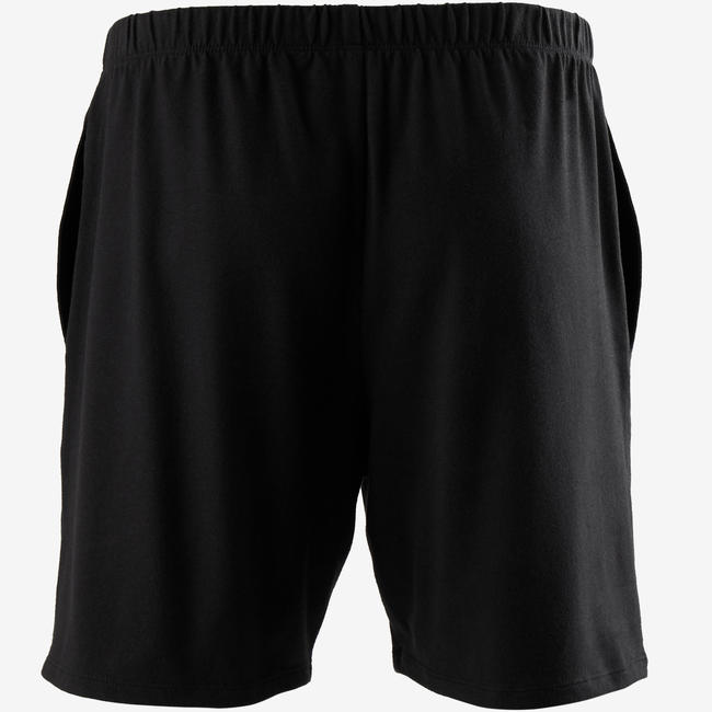 Men's Gym Shorts Regular Fit 100 Black