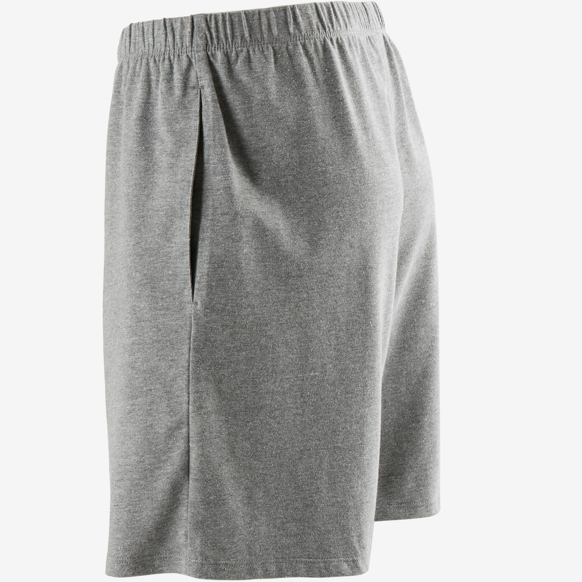 Men's Short Straight-Cut Cotton Fitness 