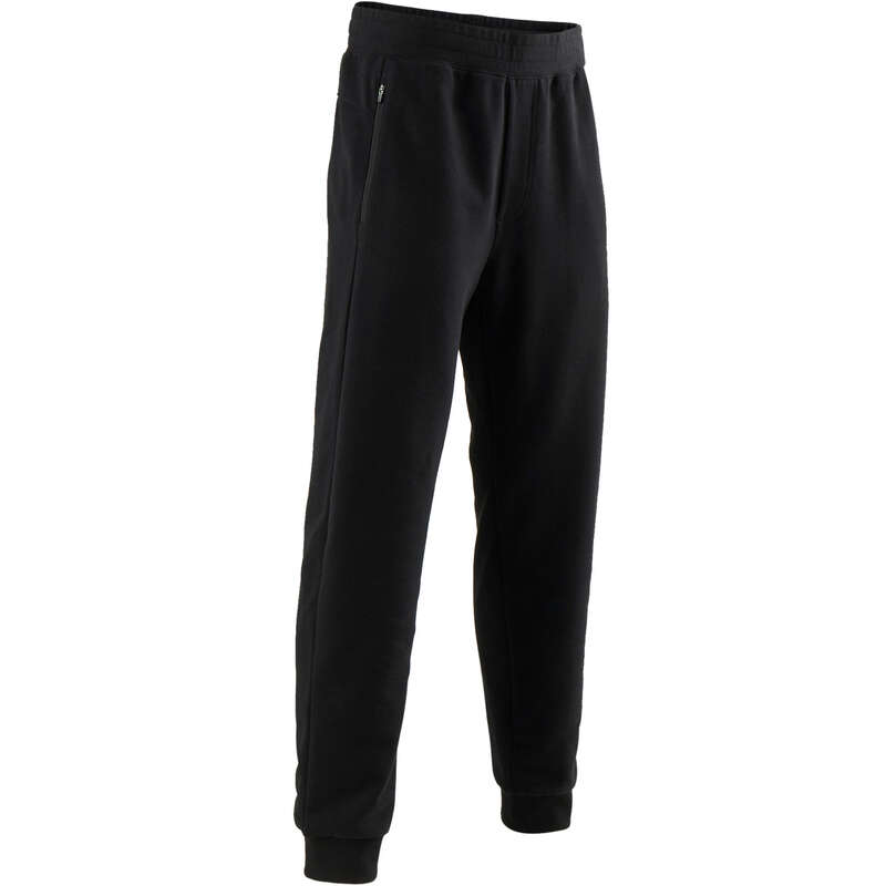 MAN GYM, PILATES COLD WEATHER APPAREL Activewear - Men's Regular Gym Bottoms 500 DOMYOS - Men