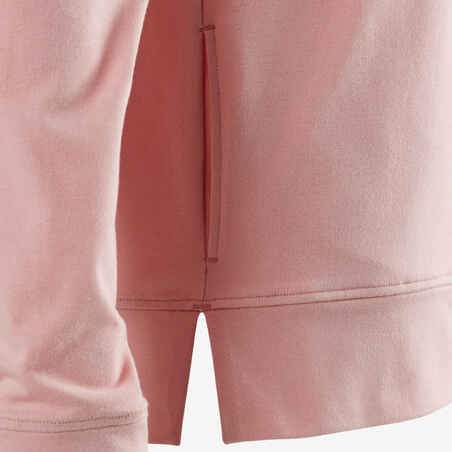 Women's Hooded Training Jacket 100 - Pink