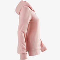 Women's Hooded Training Jacket 100 - Pink