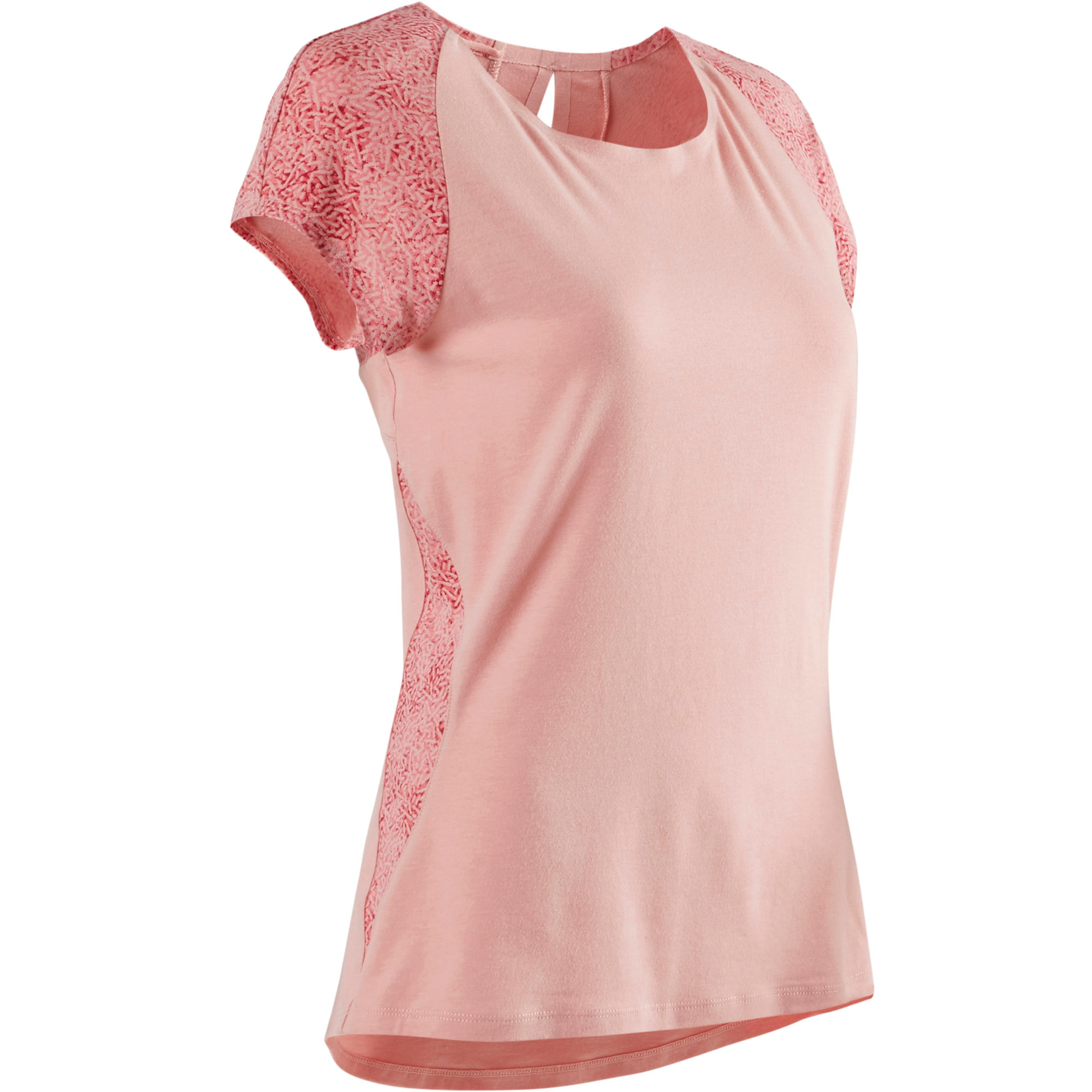 Domyos Top 520 Pilates En Lichte Gym Dames Lichtroze domyos kopen in de aanbieding