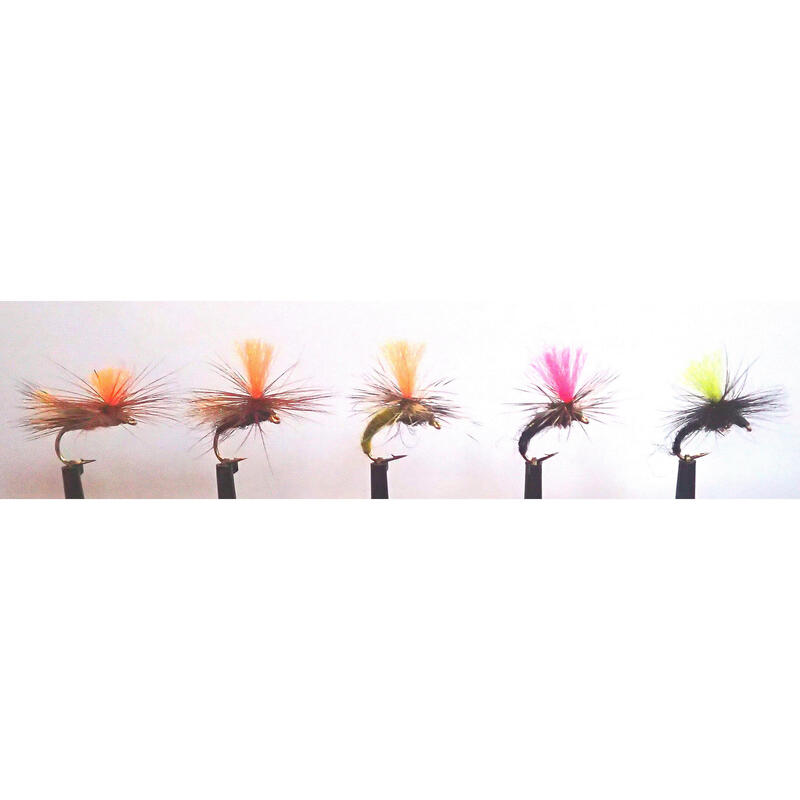 Pack mosche pesca fluo POST