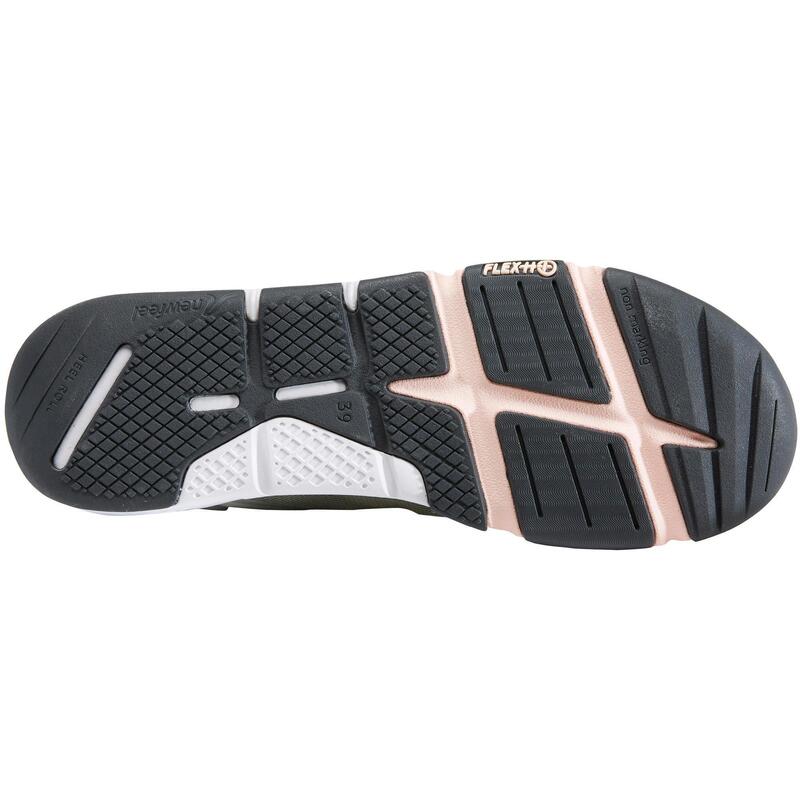 Zapatillas caminar PW 540 Flex-H+ Mujer Caqui/Rosa