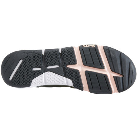 Кросівки жіночі PW 540 Comfort для спортивної ходьби - Хакі/Рожевий