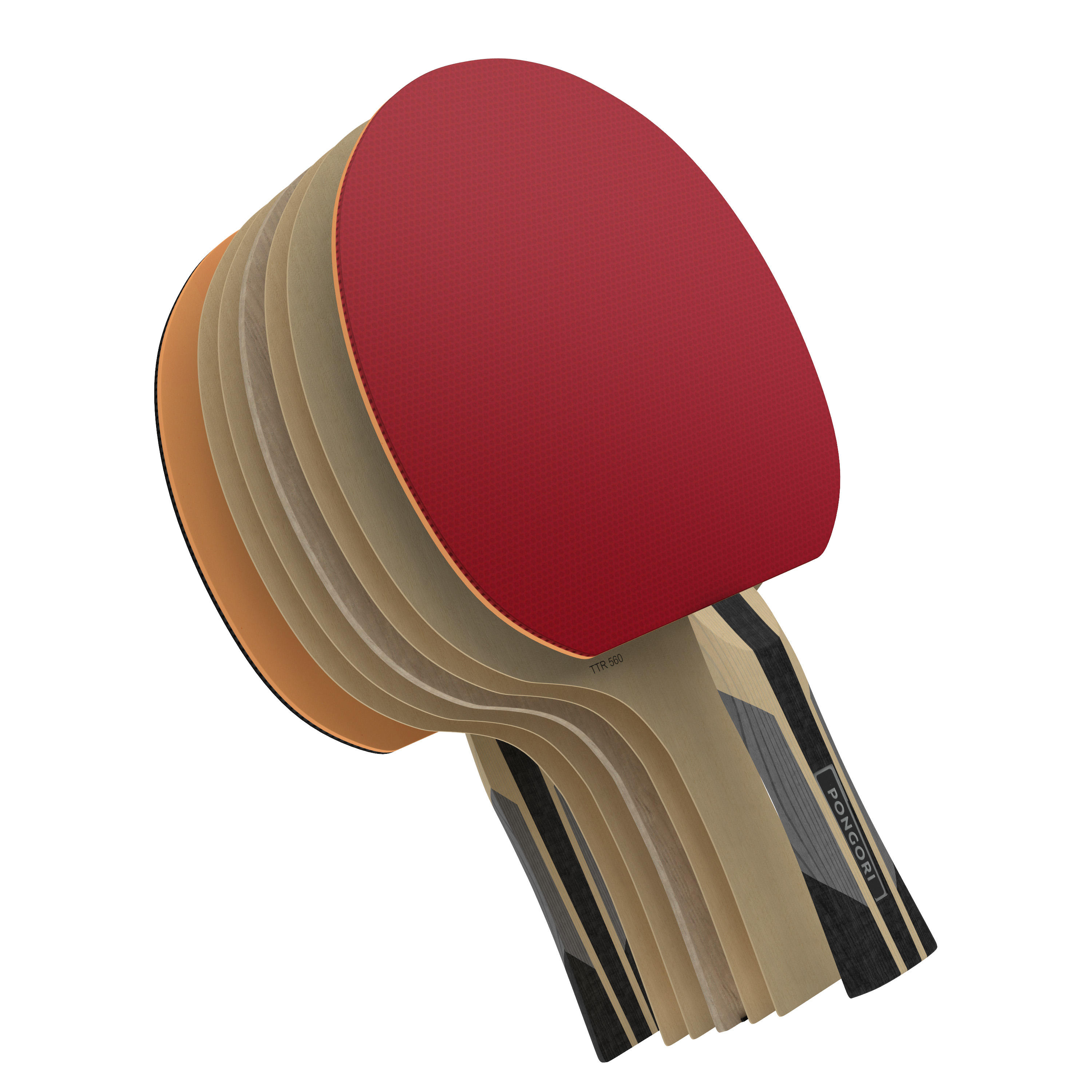 

Table Tennis Bat TTR 560 5 Speed Club -  By PONGORI | Decathlon