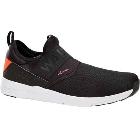 Chaussures marche urbaine homme PW 160 Slip-On noir / orange
