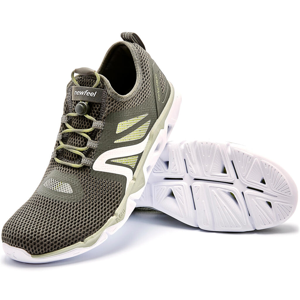 Walkingschuhe PW 500 Fresh Herren hellgrau