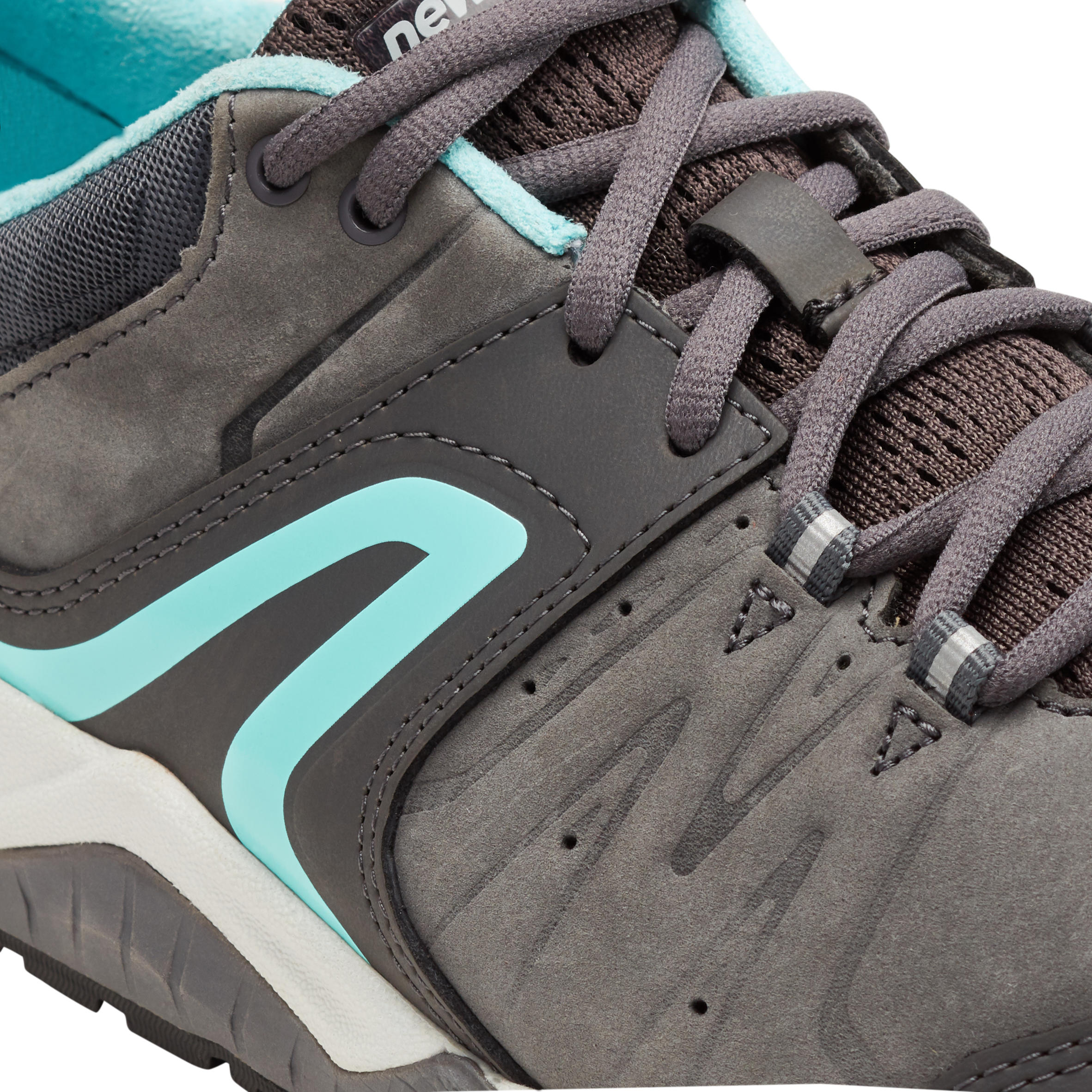 PW 940 Propulse Motion Women's Fitness Walking Shoes leather grey/blue 9/10