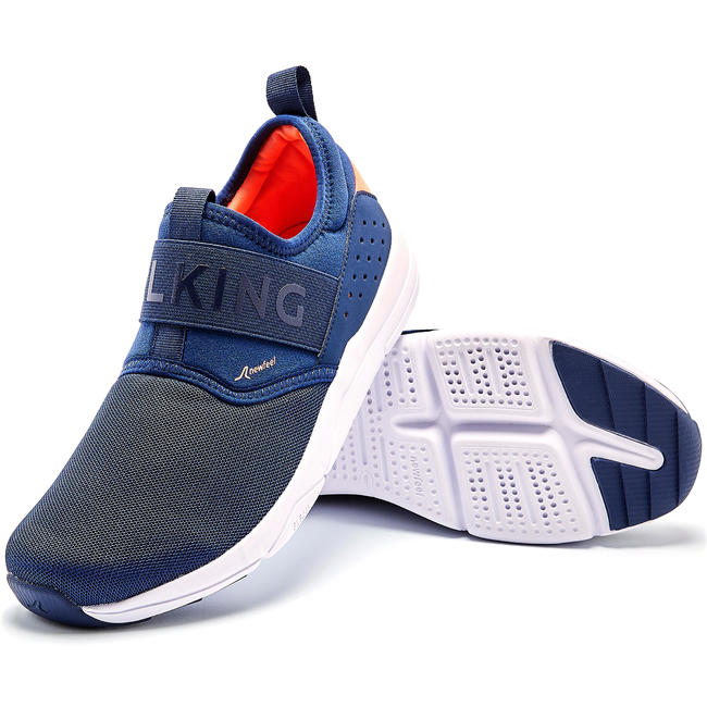 Buy OnlineWalking Shoes for Women PW 160 Slip on Navy