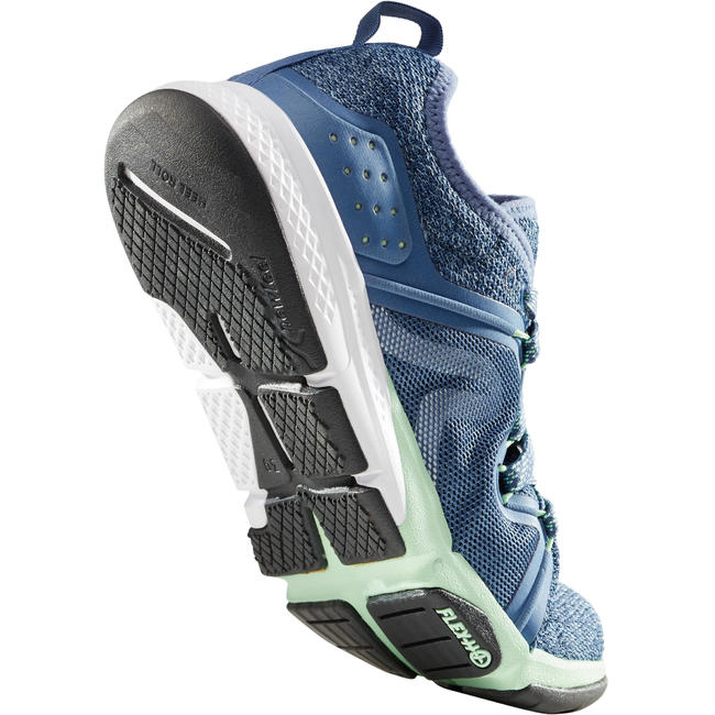 blue walking trainers