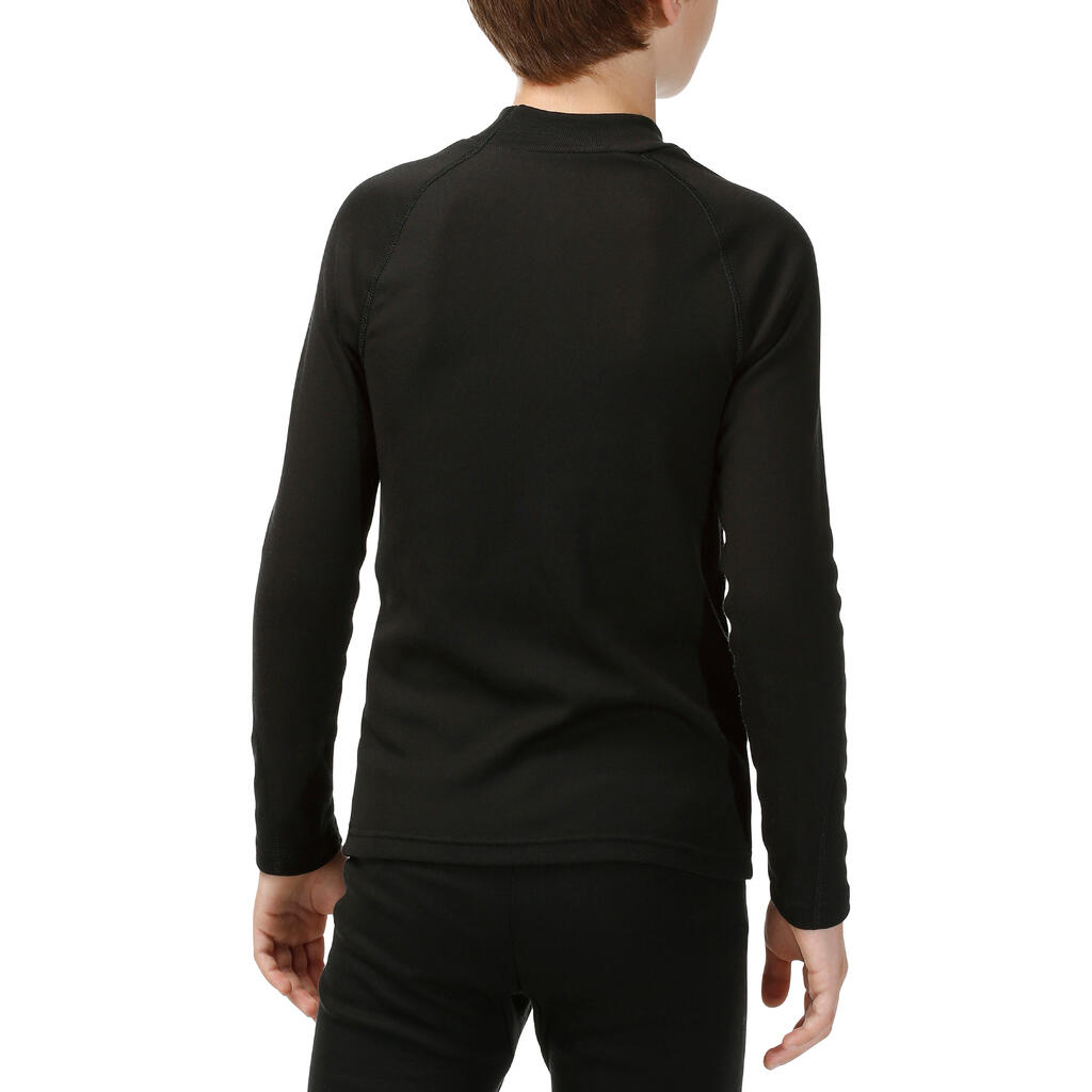 Sous-vêtement thermique de ski enfant - BL 100 haut - noir