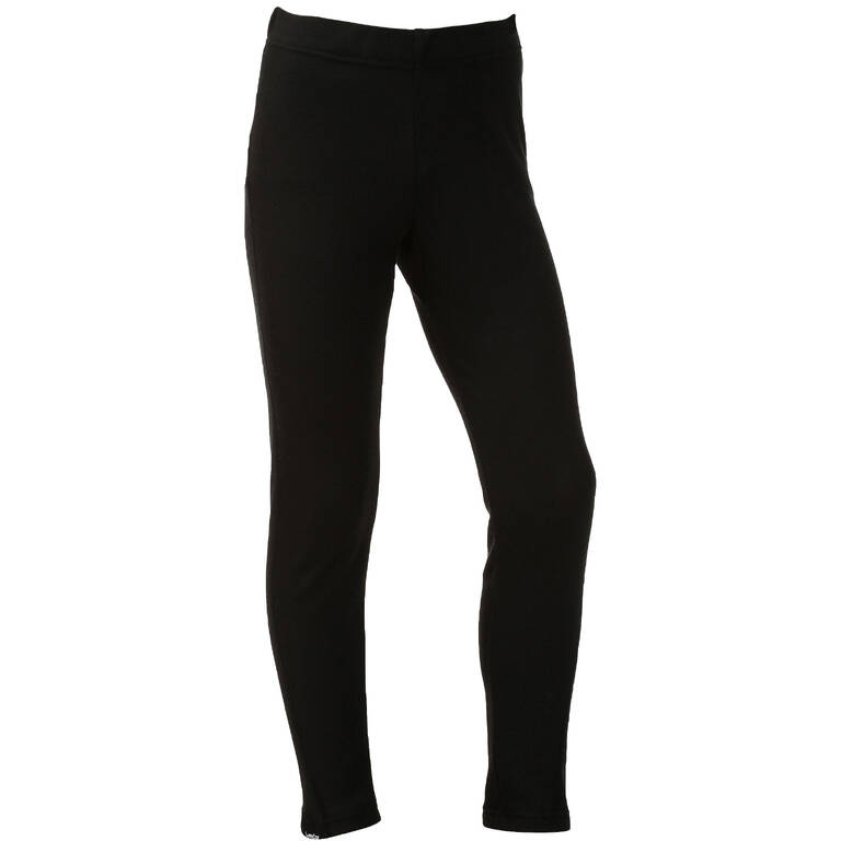 Kids thermal ski base layer trousers - BL100 - black - Decathlon
