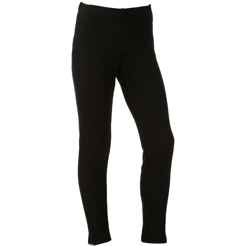 WEDZE Simple Warm Kids Trousers - Black | Decathlon