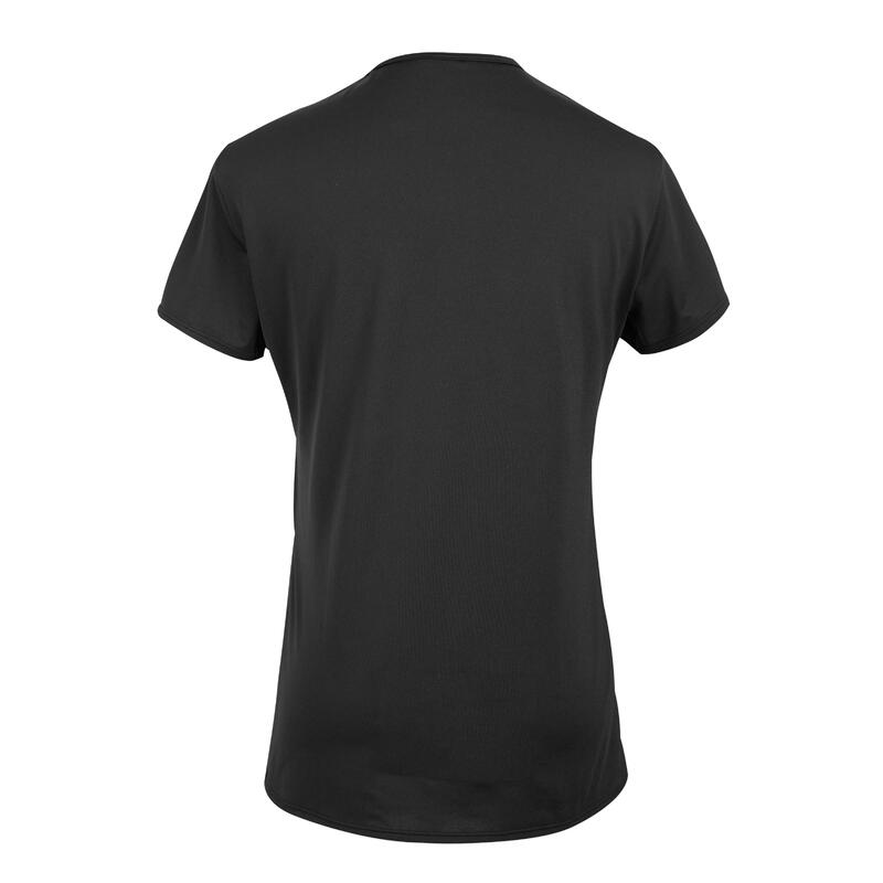 100 Women's Fitness Cardio Training T-Shirt - Black