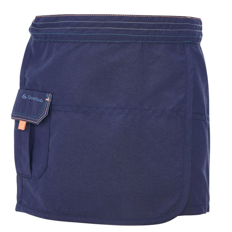 Jupe short de randonnée enfant MH100 bleue marine 2 À 6 ANS Jupe short de randonnée enfant MH100 bleue marine 2 À 6 ANS