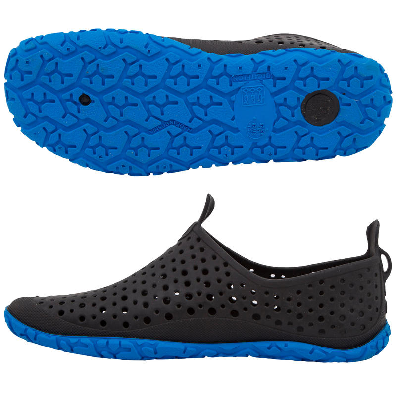 Aquadots Aquagym, Aquabiking and Aquafitness Shoes Black Blue Decathlon