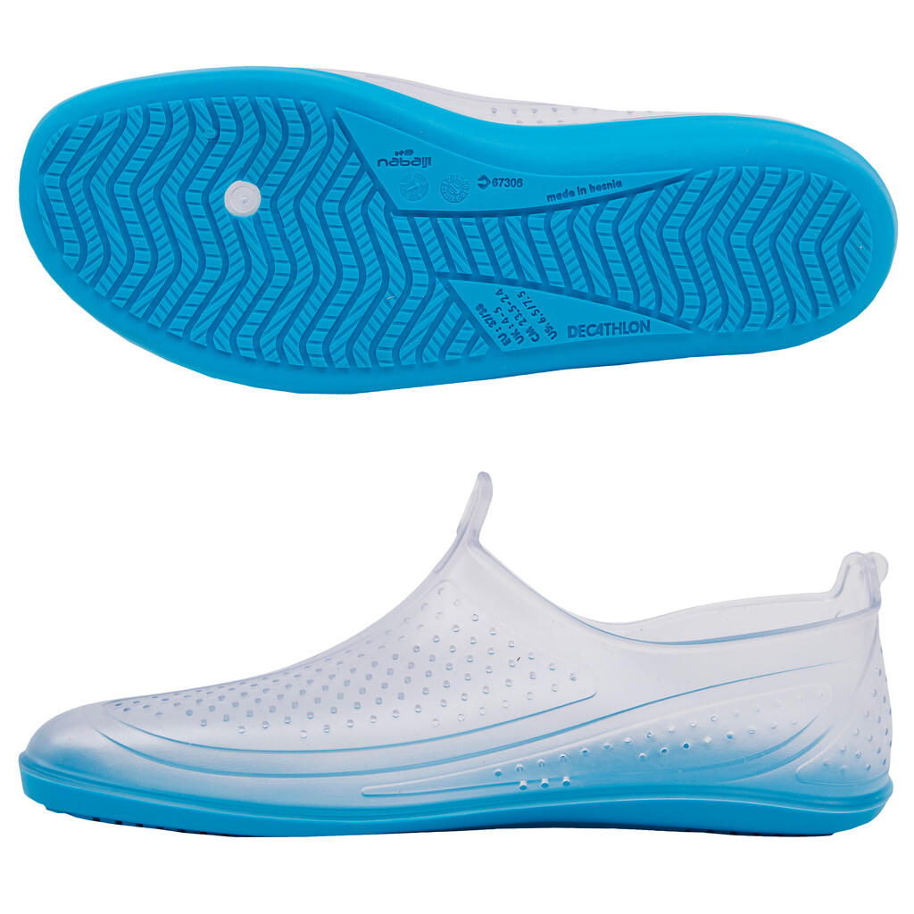 Chaussures Aquatiques Aquabike-Aquagym Aquafun transparent