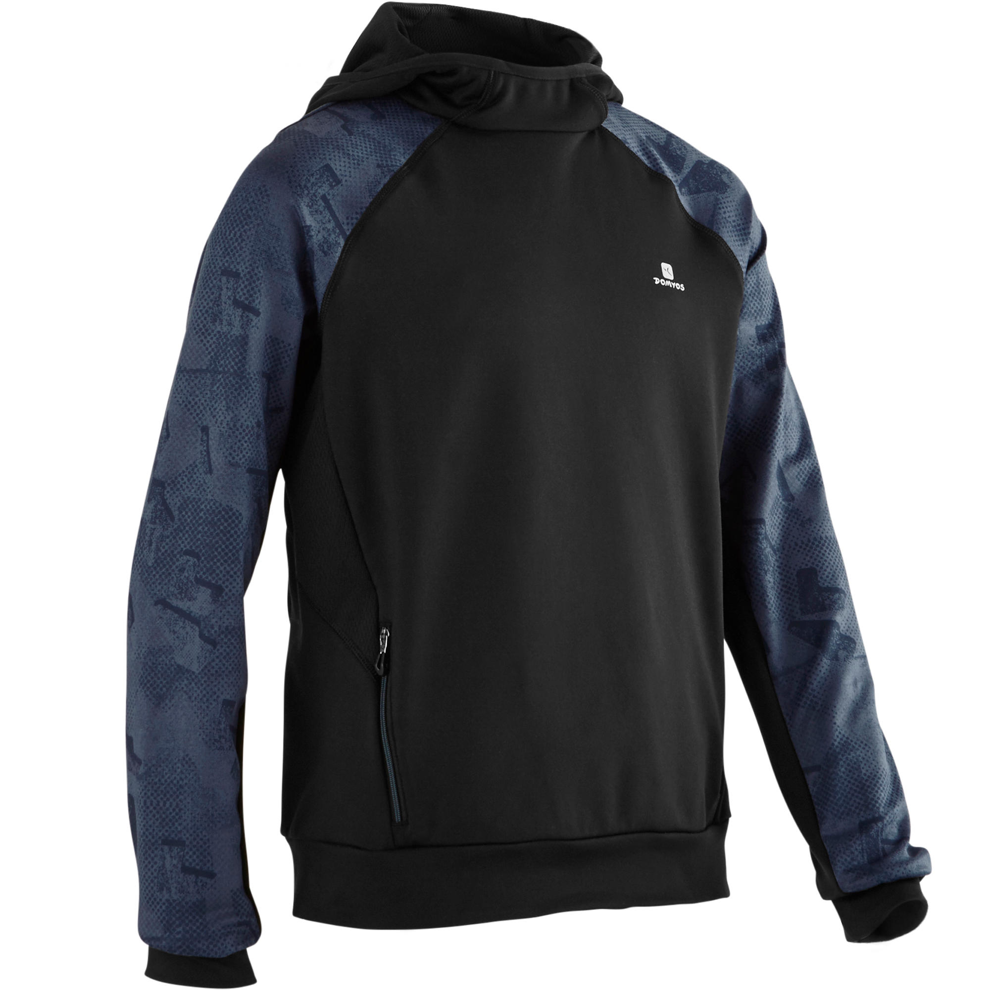 Domyos Hoodie Warm Synthetisch Ademend S500 Jongens Gym Kinderen domyos kopen in de aanbieding