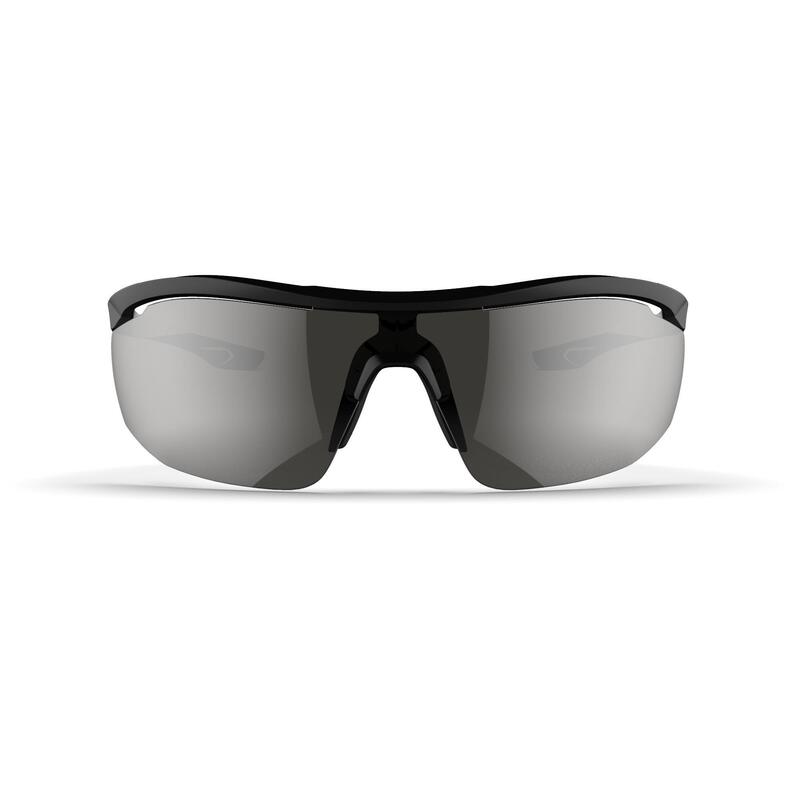 Felnőtt napszemüveg futáshoz RUNPERF 3. kategória, fekete, fehér