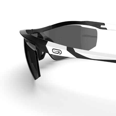 RUNPERF CATEGORY 3 ADULT RUNNING GLASSES - BLACK/WHITE