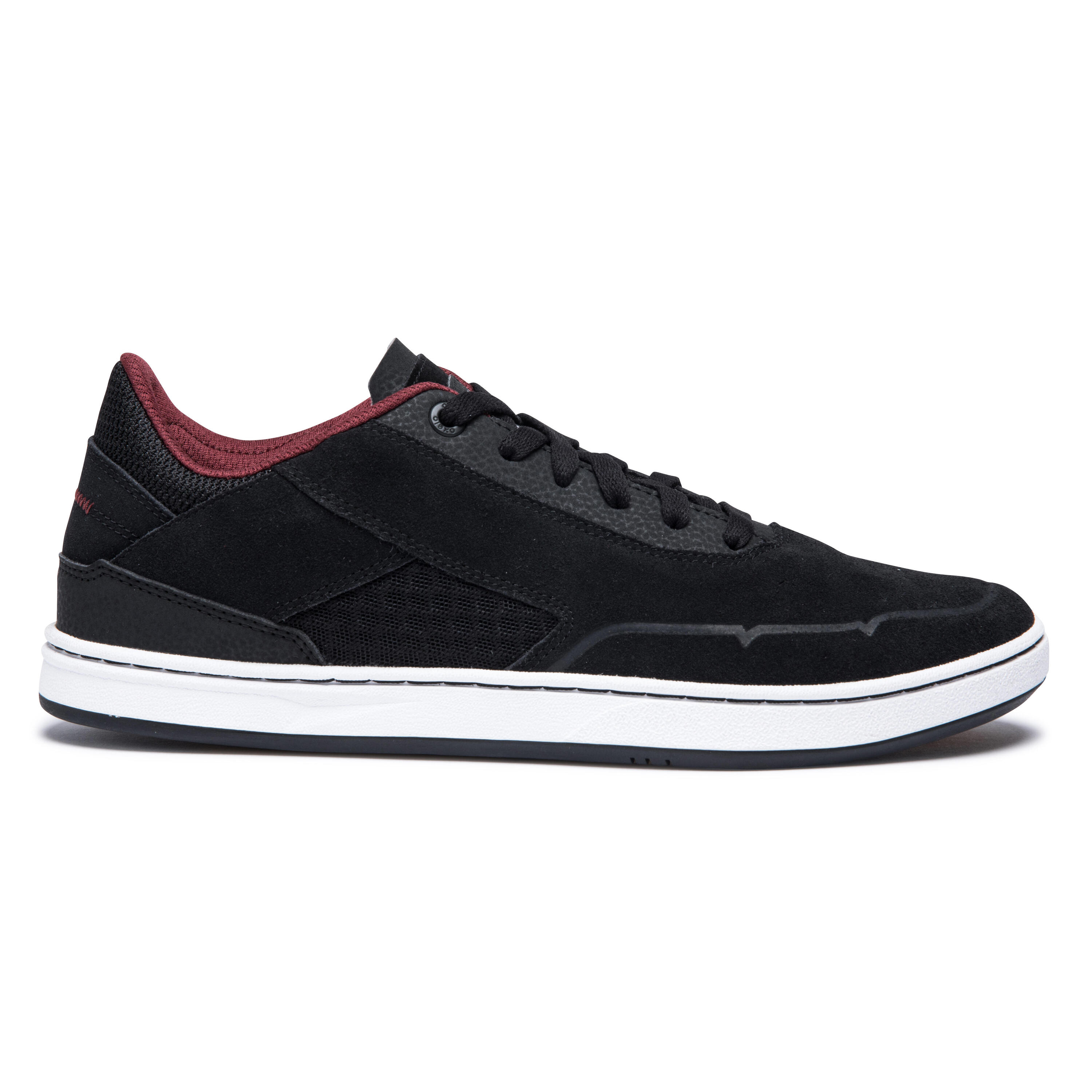 Crush 500 Adult Low-Top Cupsole Skate Shoes - Black/Burgundy 14/14