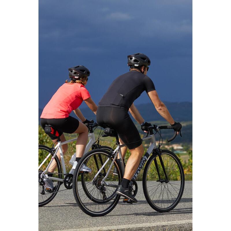 CULOTTE CICLISMO CARRETERA CORTO HOMBRE SIN TIRANTES TRIBAN ESSENCIAL NEGRO