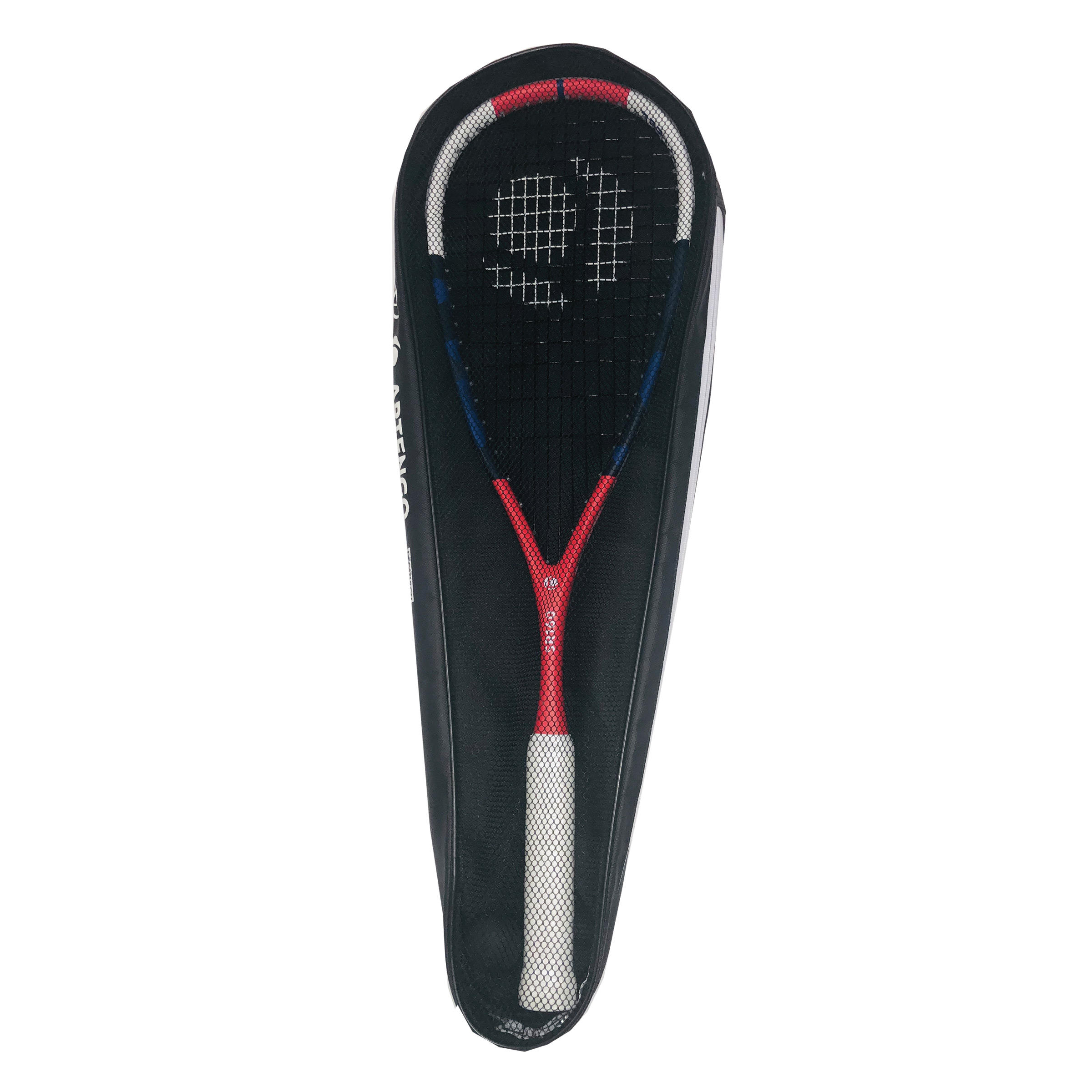PERFLY Kit racchetta squash SR 160 + fodero + pallina SB560 punto rosso