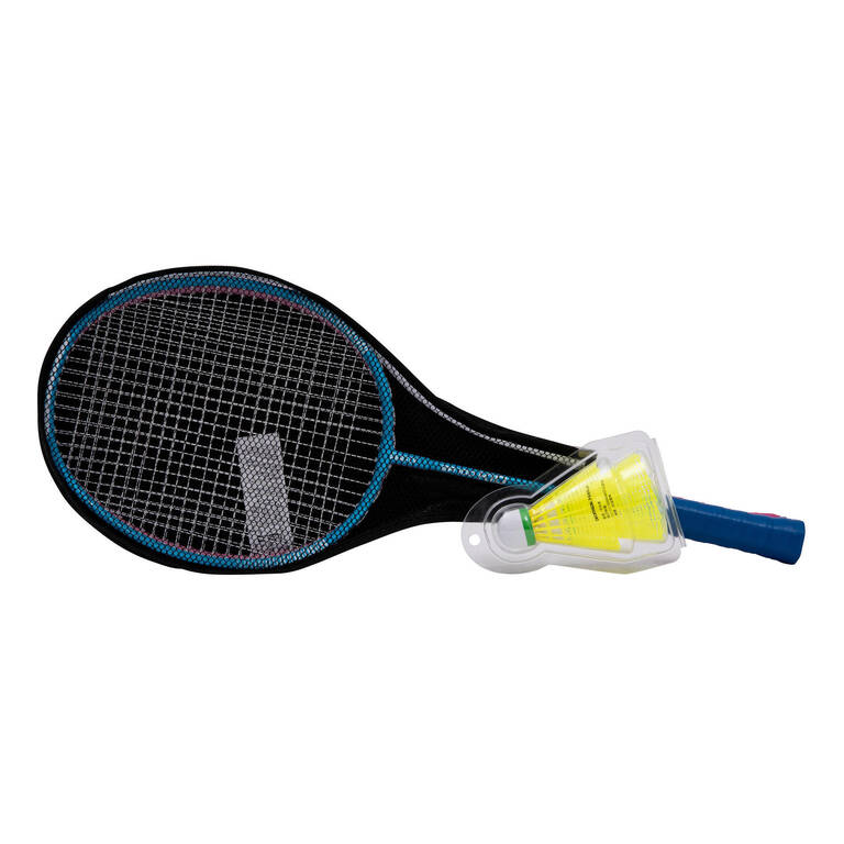 KID BADMINTON RACKET SET STARTER BLUE PINK