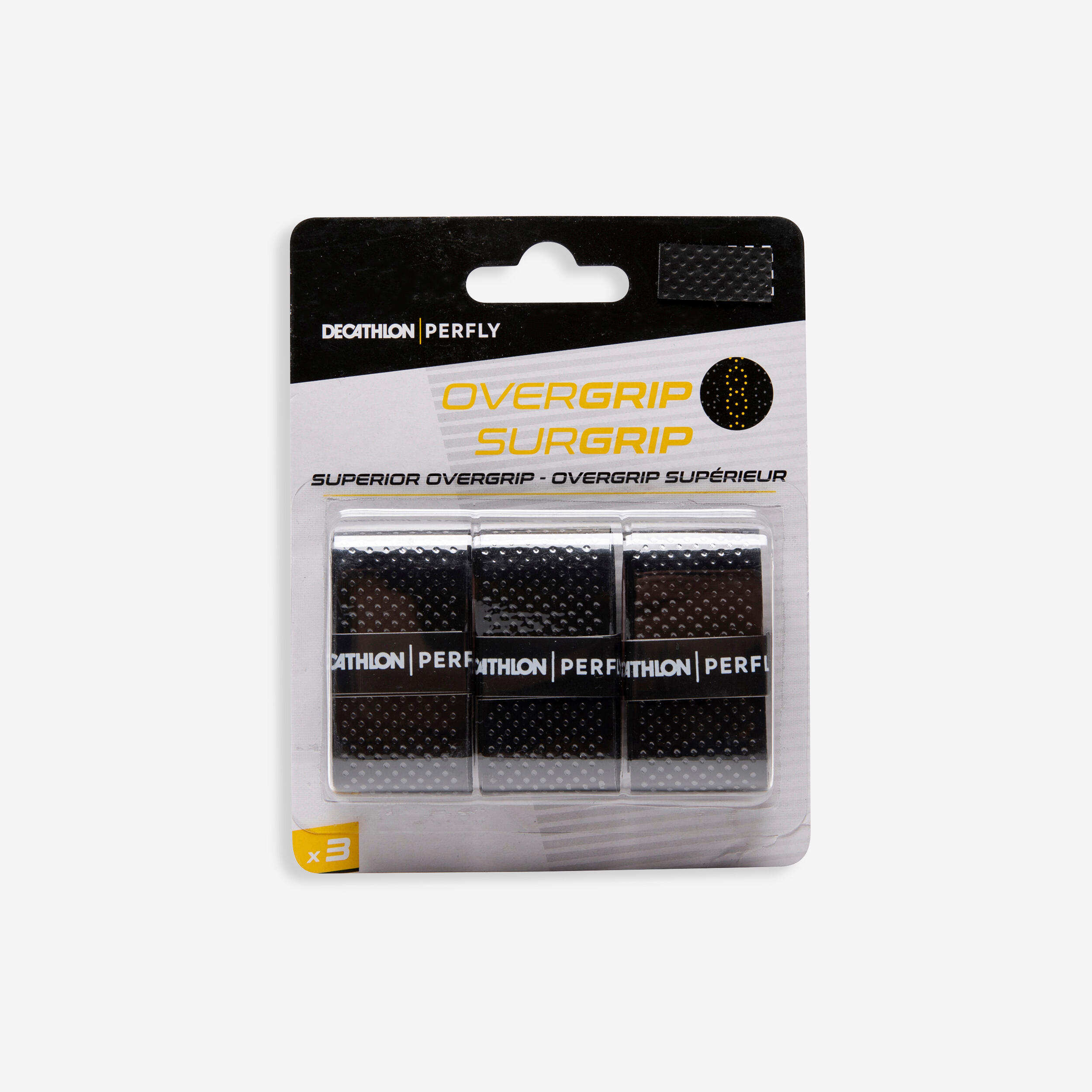 Badminton Top Grip X 3 - Nero