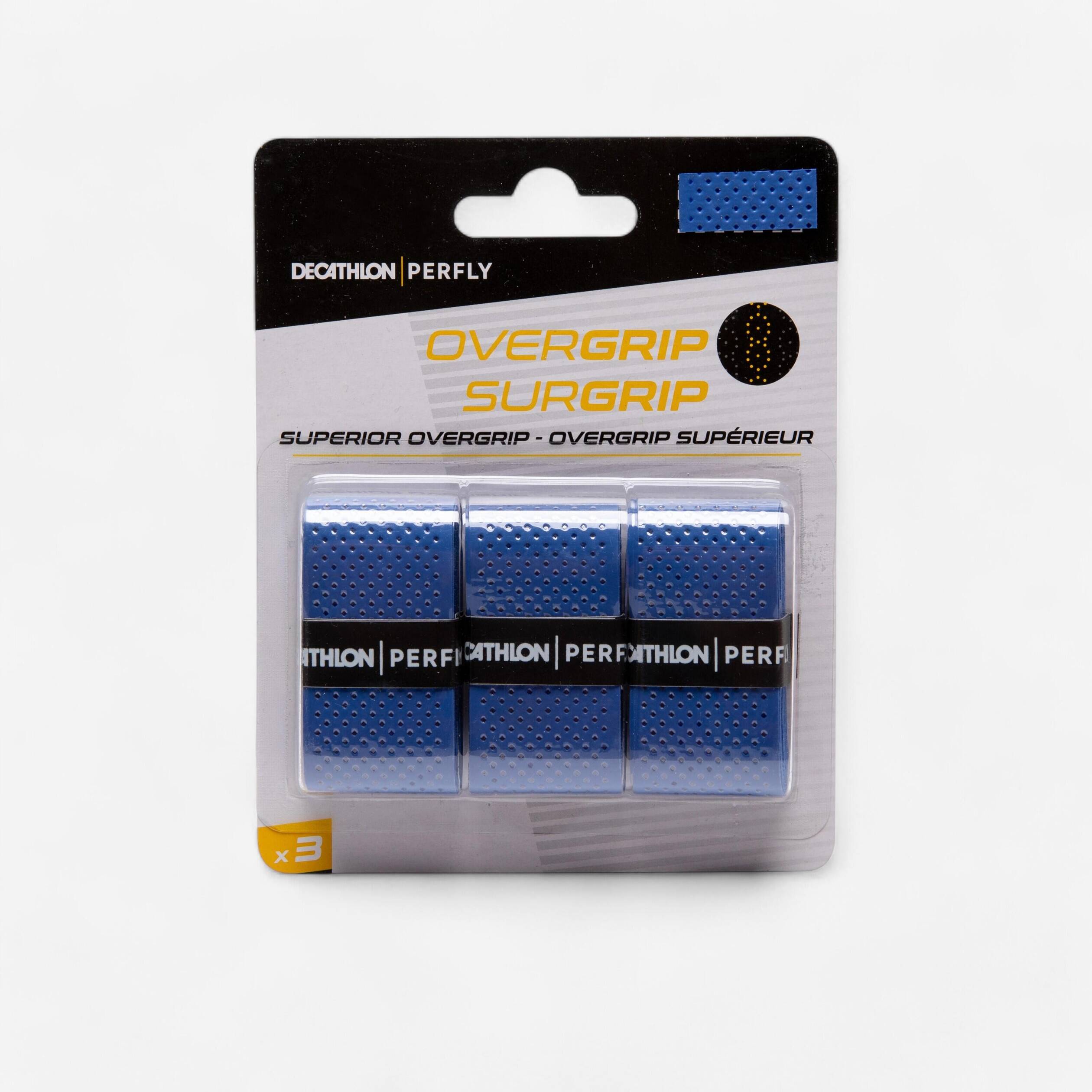 BADMINTON SUPERIOR OVERGRIP X 3 BLUE