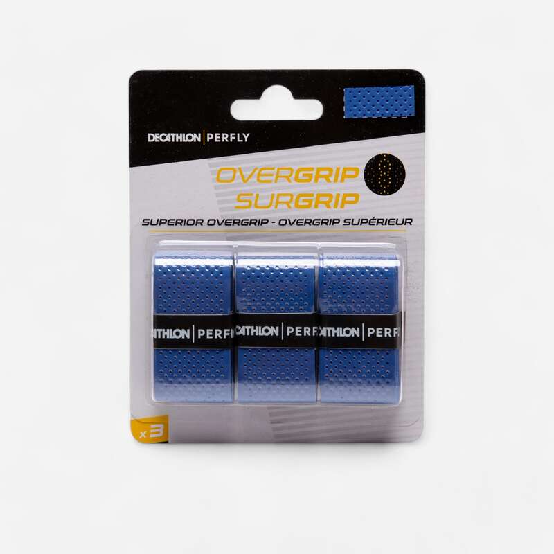 PERFLY BADMINTON SUPERIOR OVERGRIP X 3 BLUE Decathlon