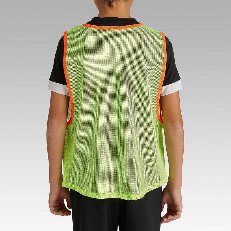 Dětský rozlišovací dres na kolektivní sporty fluorescenční žlutý