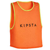 Kids football bib - neon orange