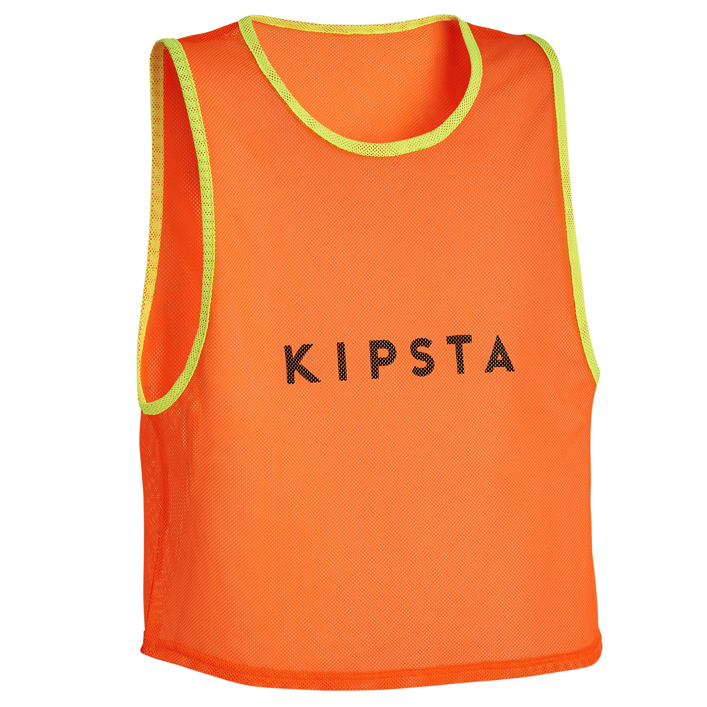 Kids Team Sports Bib Neon Yellow Decathlon