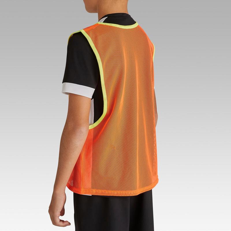tee shirt orange fluo decathlon